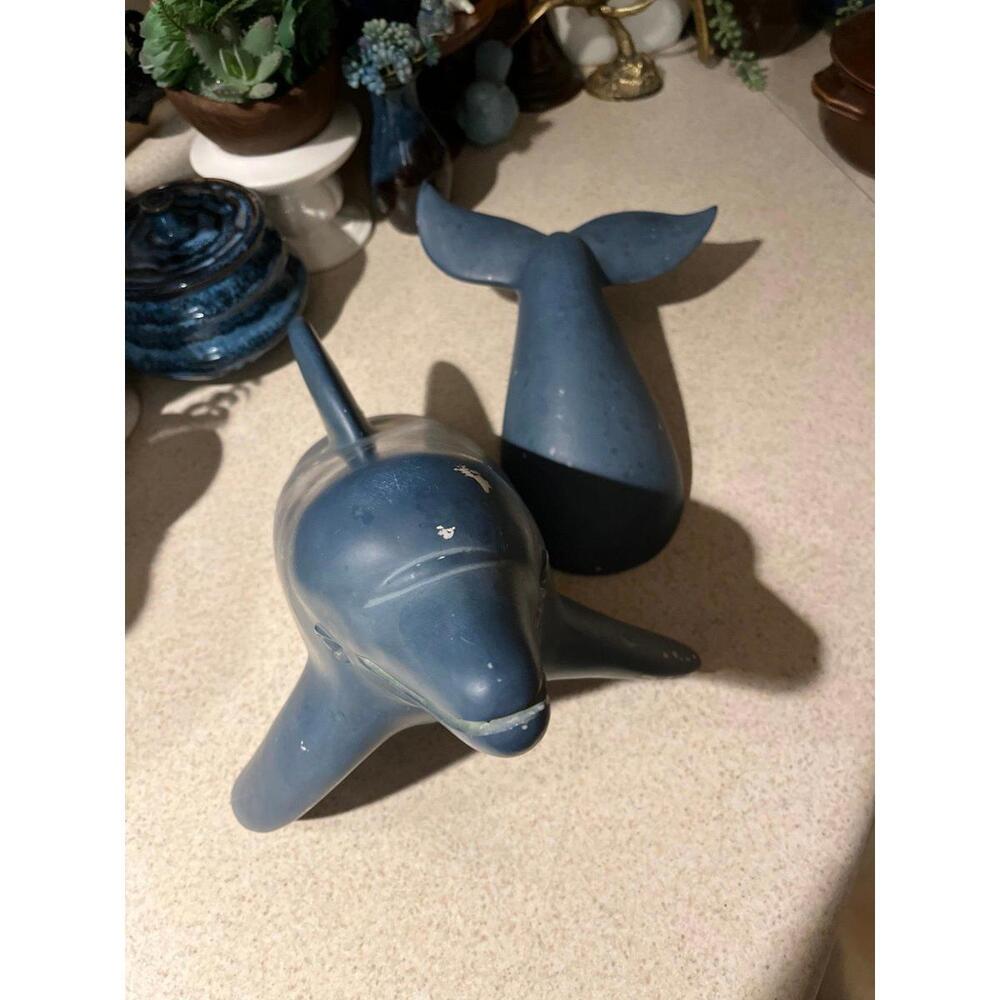 Rare vintage split wall hanging dolphin